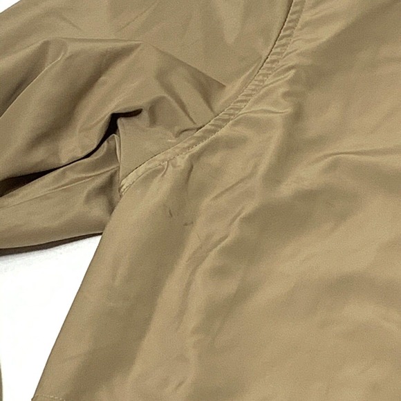 Women’s Size XL Five Four Brand Dark Khaki Button Down Spring Rain Jacket - Picture 12 of 12